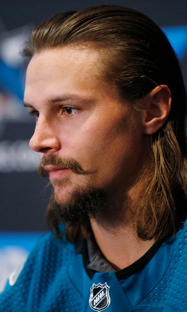 Erik Karlsson looks to fit in on 1st day with Sharks